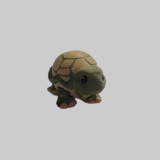 Mini Turtle Articulated Fidget Toy – 3D Printed Desk Pet