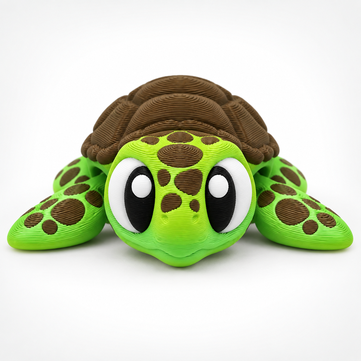 Articulated Sea Turtle Desk Pet – 3D Printed Flexi Fidget Toy
