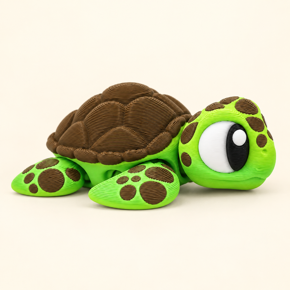 Articulated Sea Turtle Desk Pet – 3D Printed Flexi Fidget Toy